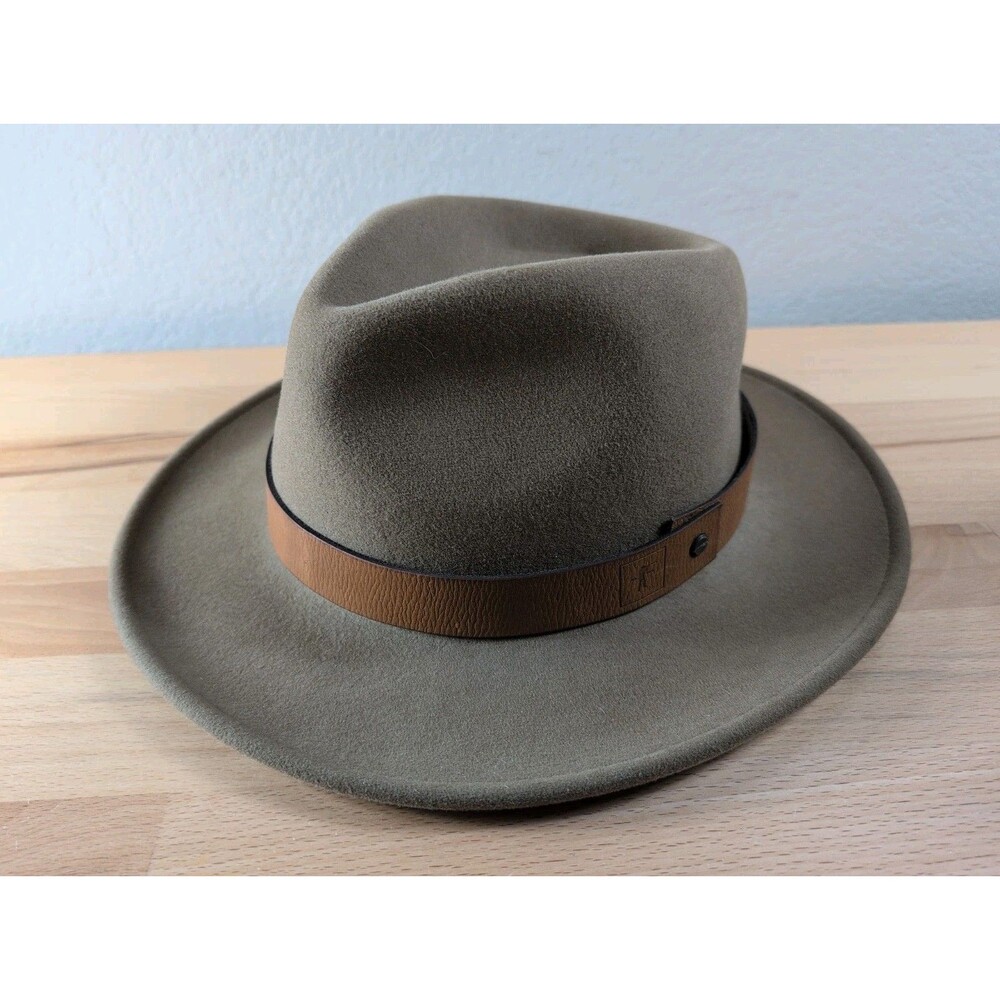 Ball And Buck Men’s Brimmed Field Hat Felt Olive Size XL 7 5/8 Fedora